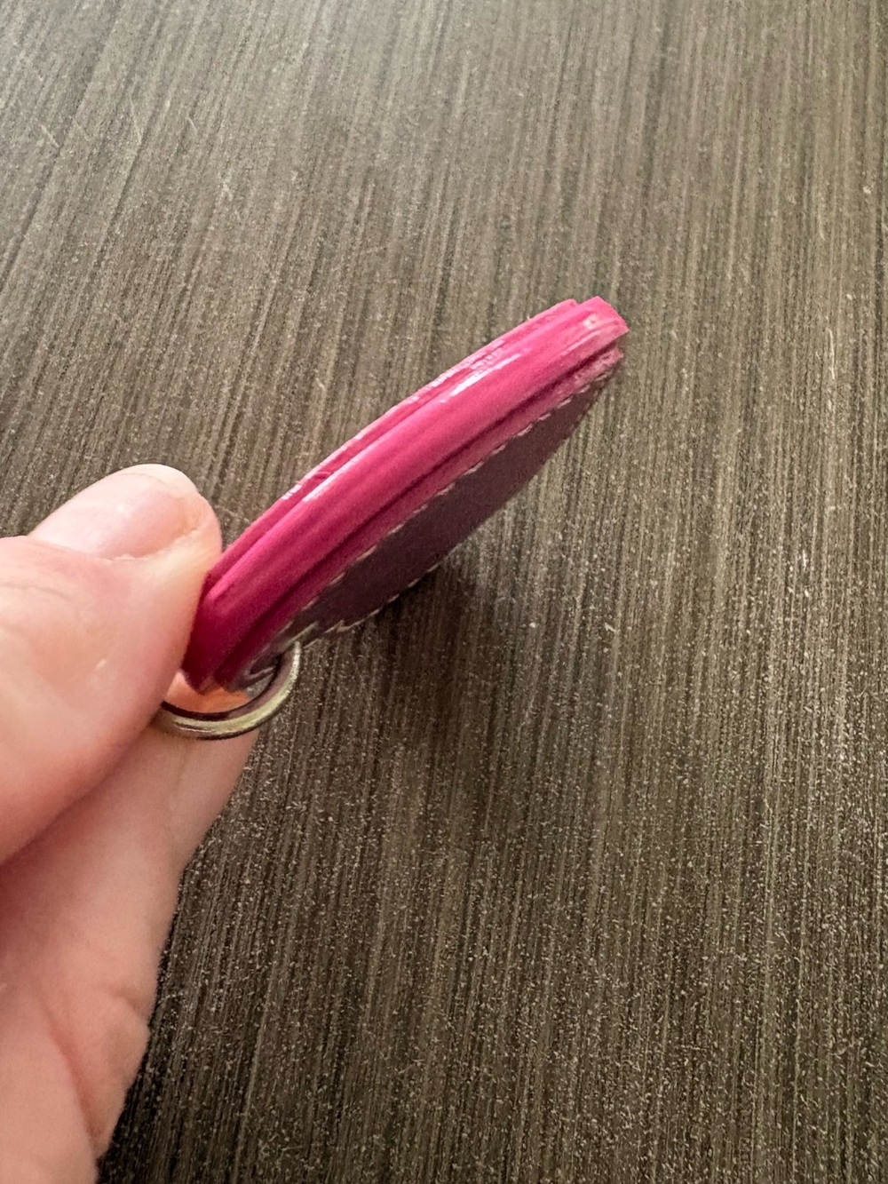 𝗢𝗖𝗧 𝗗𝗥𝗢𝗣 Coach Heart Leather Bag Charm - Breast Cancer Awareness - Picture 9 of 9